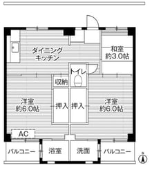 ビレッジハウス鎌倉2号棟 (304号室)の物件間取画像